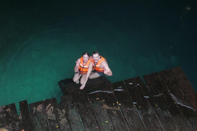Cancun Mayan Pass: ATV, Cenote, Zipline, Transportation & Horses - Cenote time: swimming in a massive limestone cave system