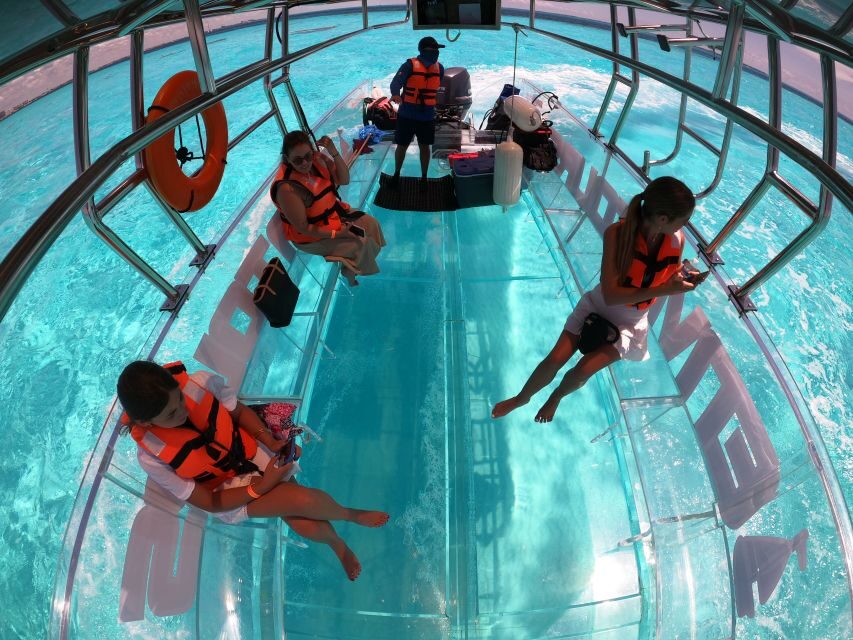 Cancún: Nichupté Lagoon Transparent Boat Tour with Drinks - Two Beers, Water, and a Sensible 1.5-Hour Pace