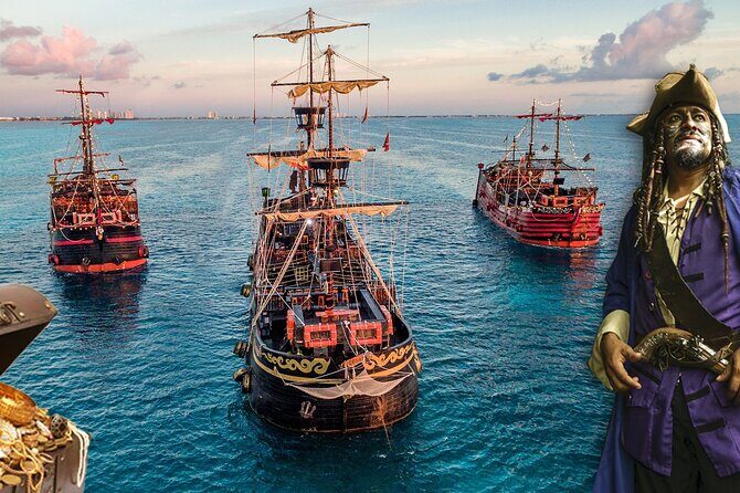 Cancun Pirate Ship Adventure : Dinner & Show at Sea 2 for 1 Deal - Quick Hits Before You Go