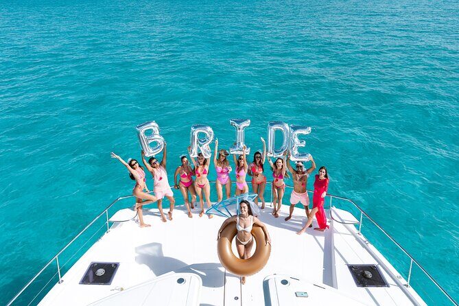 Cancun: Private Catamaran Bachelorette Party – 51' Leopard - What you’re really buying on this Cancun private catamaran