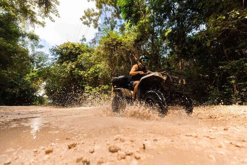 Cancun & Riviera Maya: ATV, Zipline, & Cenote Combo Tour - ATV through the Mayan jungle: the 30-minute adrenaline hit