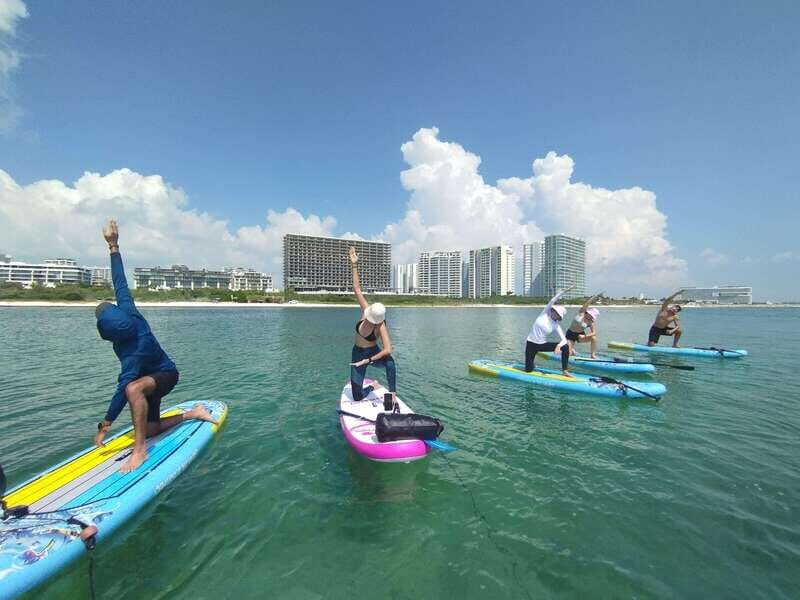 Cancún: Sup Yoga and Meditation over the Caribbean Sea - Teaching Style That Actually Helps You Stay Upright