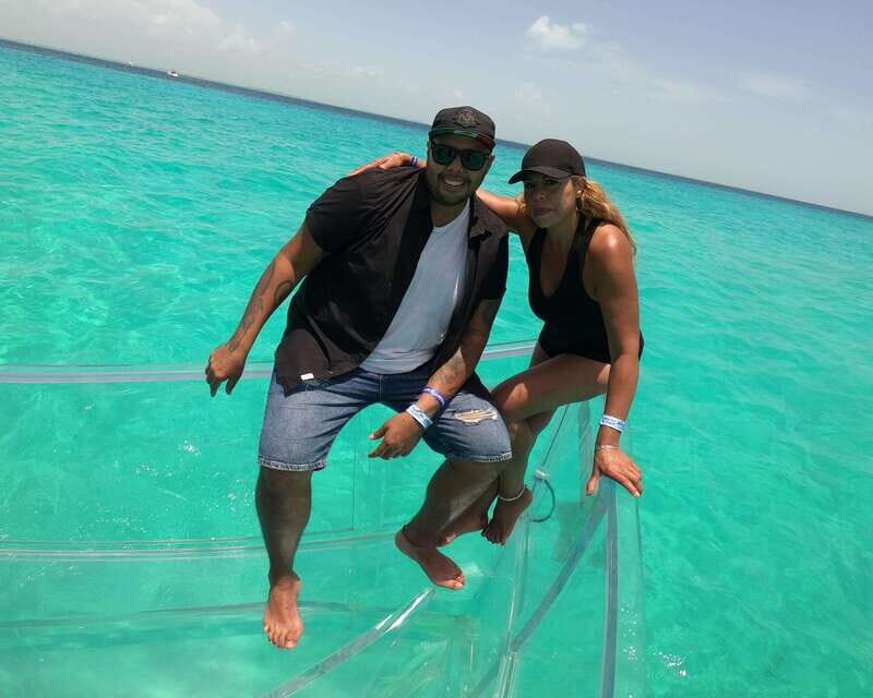 Cancun: Transparent Boat Tour with Drinks - Drinks on board and the 18+ beer rule