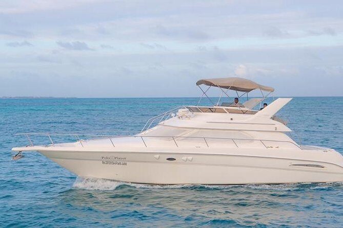 Cancun Yacht Tour - SEARAY YACHT 46 FT GREAT FOR SUNSET 15 PEOPLE MAX 25P9 - The big route: Cancun’s Nichupté channels to Isla Mujeres