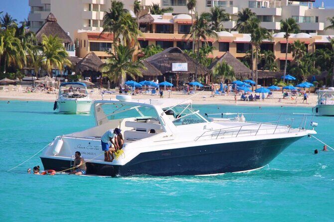Cancun yachts rental BEATIFUL YACHT 46FT, 15 PAX MAX 25P6 - Choosing 2, 4, or 6 hours: what changes in your route