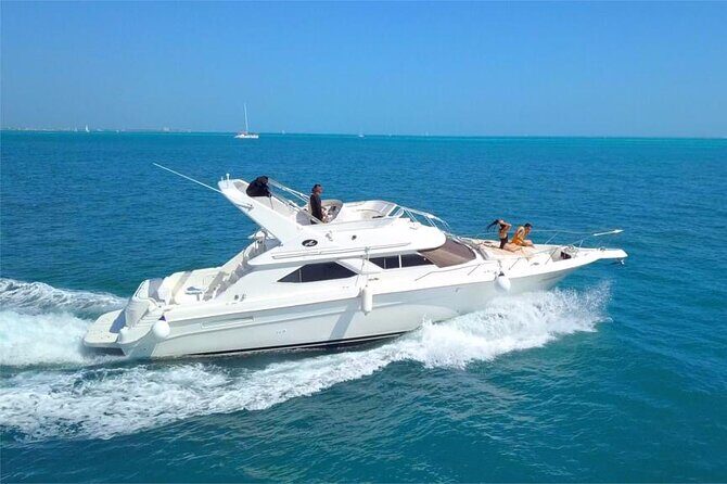Cancun yachts rental YACHT 46 FT, 15 PAX MAX 25P12 - Shorter Ride in Cancun Bay: A Yacht Feel Without Isla Mujeres