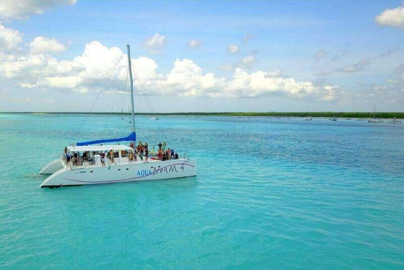 Catamaran party Isla Mujeres with drinks & lunch - Return Cruise: The Catamaran Party Finish and Caribbean Views