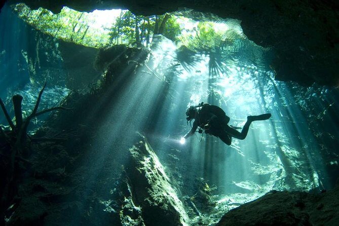 Cenotes 2-Day Scuba Diving Package in the Riviera Maya - Day 2 Cenote Cavern Routes, a Lamp, and Jungle Lunch