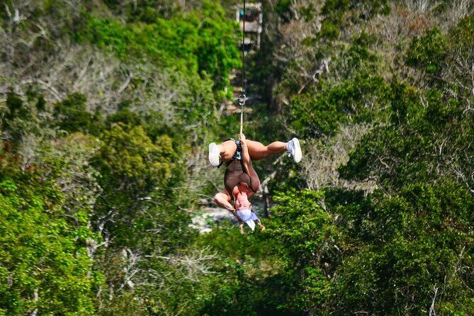 Cenotes, Caves, Ziplines and ATV Fun Tulum Adventure Tour - Cenote Nohoch: your hour of cool water and jungle calm
