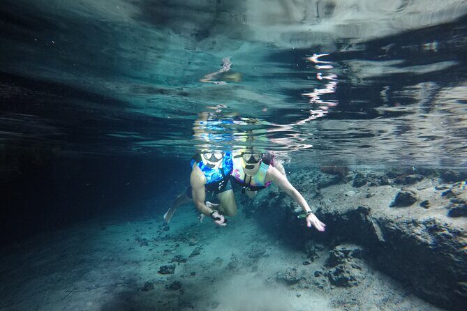 Cenotes Sacactum, Private tour. - Stop 1: Sac Actun underground river snorkeling (the main event)