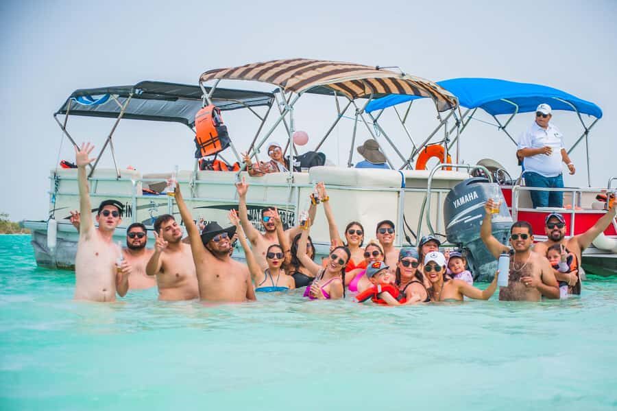 Chacchoben Mayan Ruins and Bacalar Lagoon Boat Excursion - Bacalar Lagoon by Pontoon Boat: The 7-Blue Show
