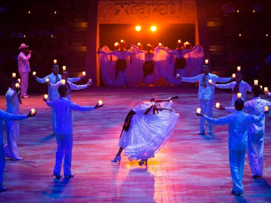 Check out the Night Show at Xcaret Park - Your afternoon plan starts at 4:00 p.m. and sets your pacing