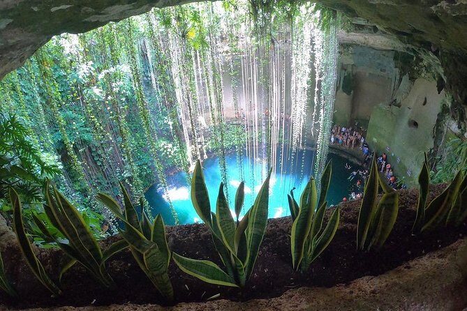 Chichen Itza LDS tour all inclusive from Cancun (Private) - Cenote Ik kil: The 80°F Swim Stop That Feels Like a Reset