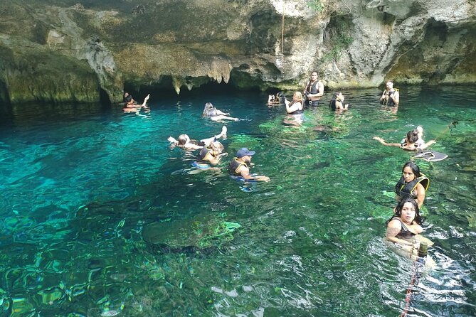 Chichen Itza Tour: Pyramids, Cenote Ik Kil & Valladolid - Cenote Ik Kil: swim time, 48 meters down, and the wind myth
