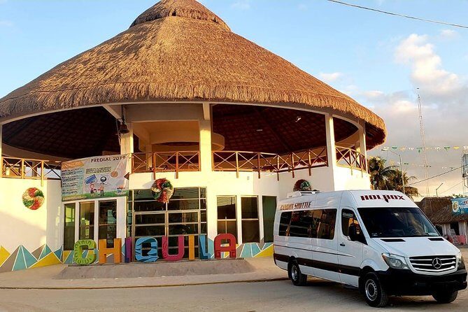 Chiquila Cancun Downtown Shuttle - Chiquilá pickup by the police office, and the Cancun Downtown Soriana drop-off