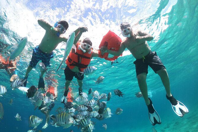 Clear Boat and Island Tour by Buggy with Mayan Experience - Clear-boat snorkeling: reefs, sunken ships, and the diver’s monument