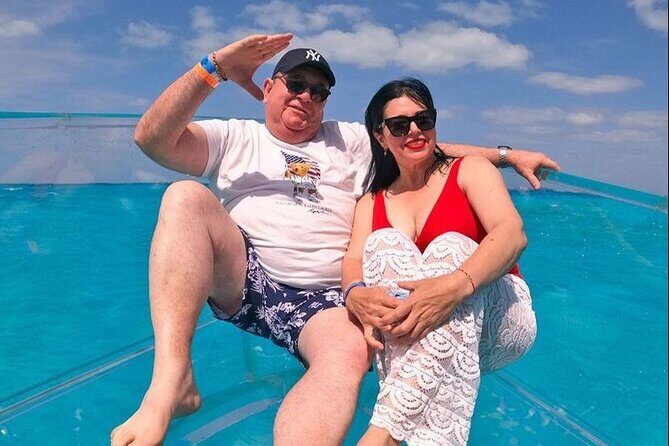 Clear Boat Tour at Cancun Nichupte Lagoon - Sea Turtle Viewing and Photo Power: The Human Part Matters