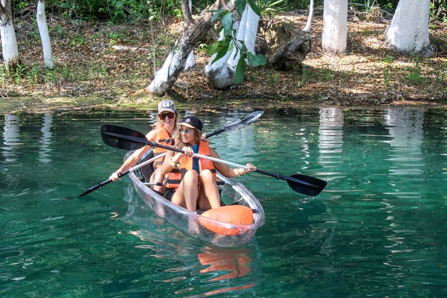 Clear Kayak at Bacalar Lagoon - Where You Start: Balneario Lol-Ha Near Bacalar Rapidos