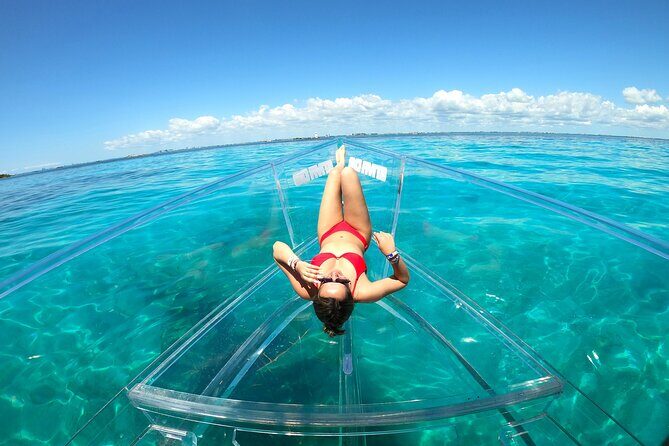 Clearboat: Glass-bottom boat ride to the Caribean Sea - Reef targets near El Meco: what to expect from the underwater viewing