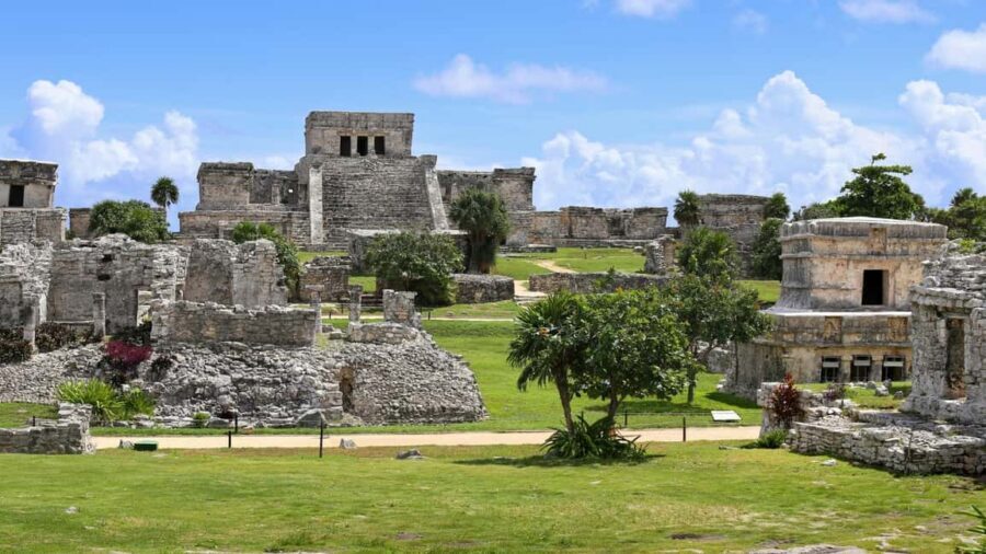 Coba, Tulum, Cenote & Lunch ECO Full Day from Rivera - Coba Archaeological Zone: scale, walking, and that tall-pyramid focus