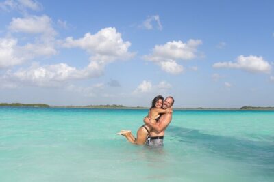 Colorful BACALAR. Incredible Pontoon Tour in one day from Cancun or Riviera Maya - Stop 1: Cenote Azul swim time (and what to expect)