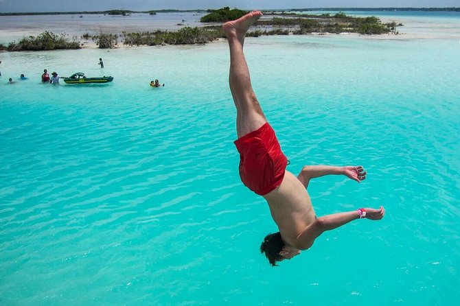 Colorful BACALAR. Incredible Pontoon Tour in one day from Cancun or Riviera Maya - Food, drinks, and what’s truly included at $125