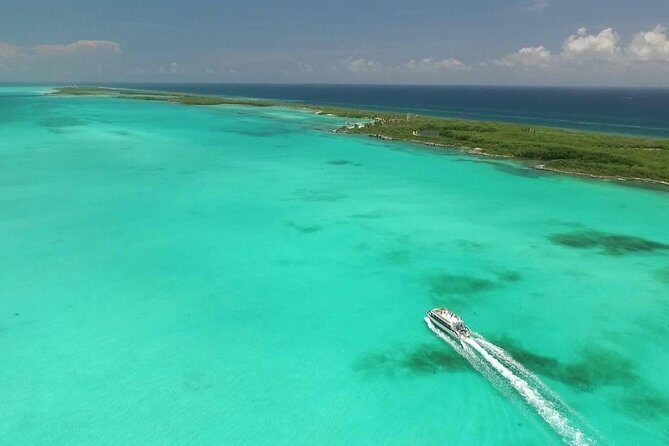 Contoy Caribbean Adventure! Round Transportation from Cancun - Stop 1 on Contoy: guided tour, lunch setup, and reef snorkeling