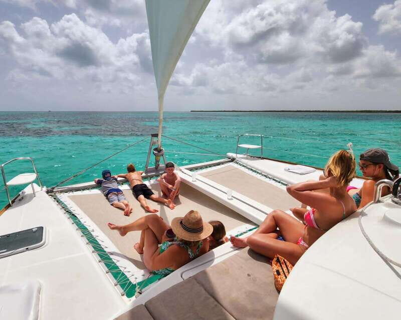 Cozumel: Catamaran Tour To Isla de la Pasión - The Cruise Portion: Clear-Water Views and a Real Lunch at Sea