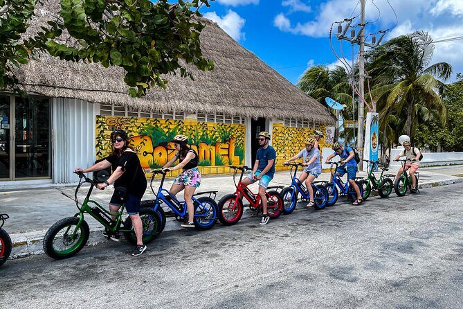 Cozumel: City Tour by E-bike - After lunch: Grijalva monument and the Mayan pyramid story