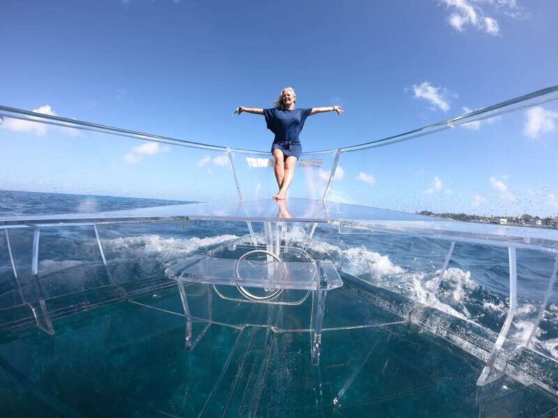 Cozumel: Clear Boat Ride and Snorkeling Trip - Transparent boat in Cozumel: the reef views you can’t fake