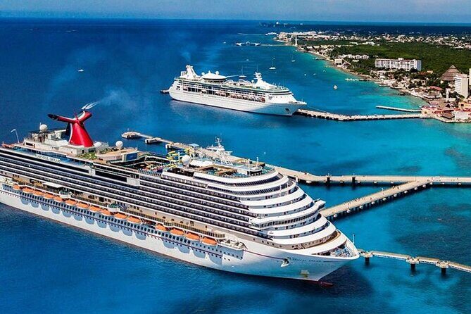 Cozumel El Cielo All Inclusive Tour from Cancun - San Miguel de Cozumel: boardwalk cruise-ship views and shopping time