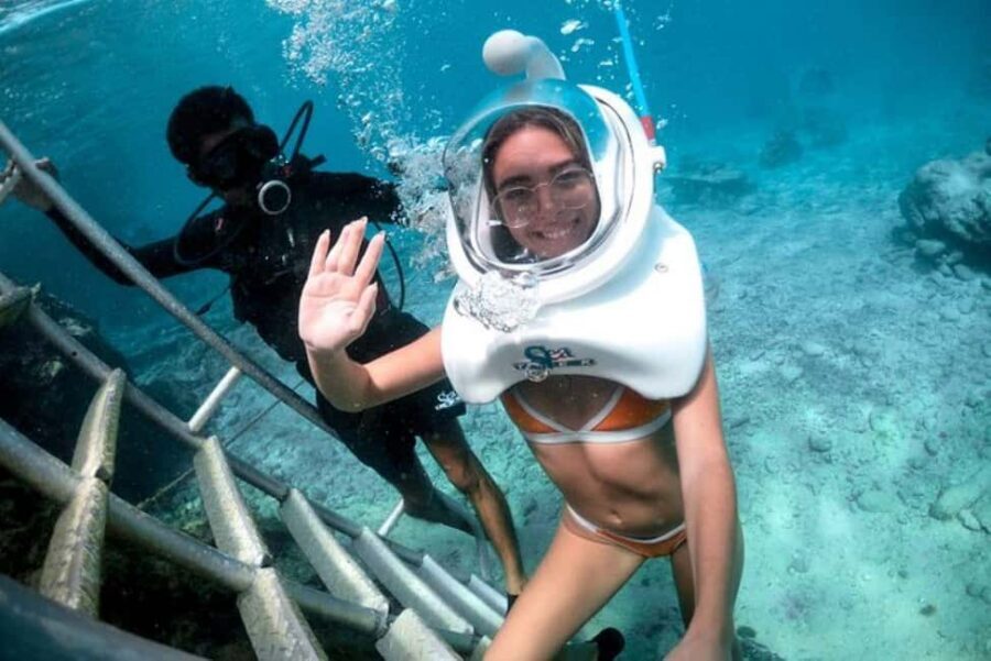 Cozumel: SeaTrek Underwater Helmet Diving Experience - Jeanie’s Beach Club meeting point: what to do before you hit the water