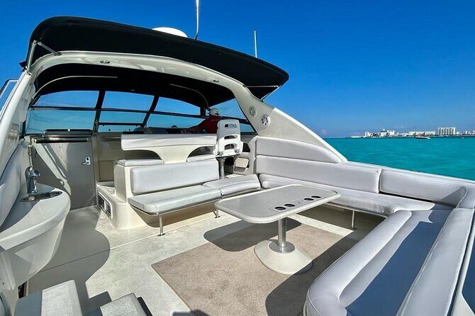 Cruise in Elegance: Luxury Yacht Rental in Cancun - Crew service and the photo-friendly vibe on a private boat
