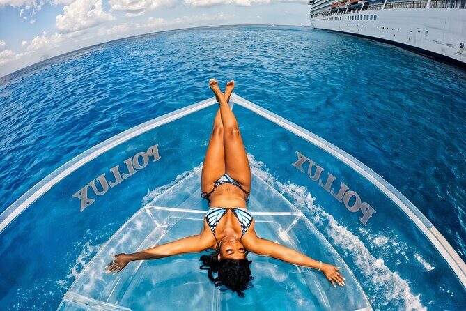 Discover Cozumel in a Transparent Boat! - Transparent Boat Views at Punta Norte and the Shipwreck Factor