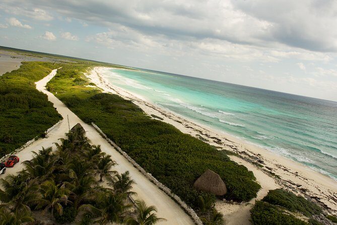 Dune Buggy Tour and Snorkeling at Punta Sur Including Lunch - Entering Punta Sur Eco Beach Park by self-drive buggy