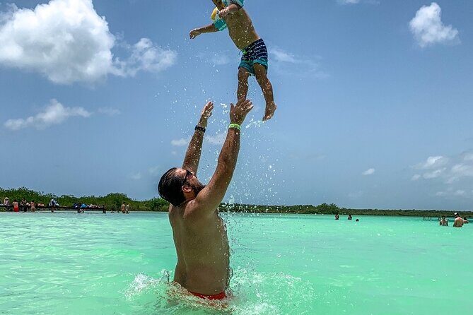 Eco Adventure At 3 Cenotes & 1 Lagoon ! From Cancun & Riviera - Lunch and the Giant Tulum Sign Photo Break