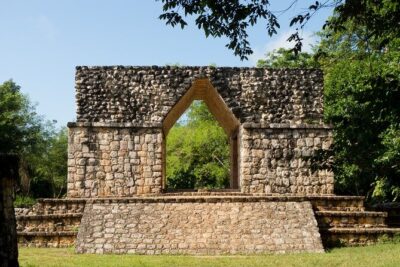 Ek Balam, Mayan traditions and cenote Chichikan - Ek Balam Village: steep steps, jungle views, and guided meaning