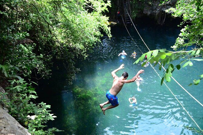 Experience ATV (shared) Ziplines & Cenote with Lunch from Cancún - Lunch at the Park: Chicken Fajitas and Water, Included