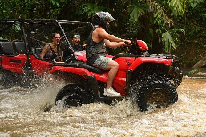Experience in Atvs in the Mayan Jungle with Cenote and Zip Line - Zip Line Over the Jungle: height, length, and safety cues