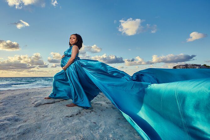 Flying dress photoshoot cancun - Where You’ll Shoot: Forum Beach Cancun and Playa Delfines
