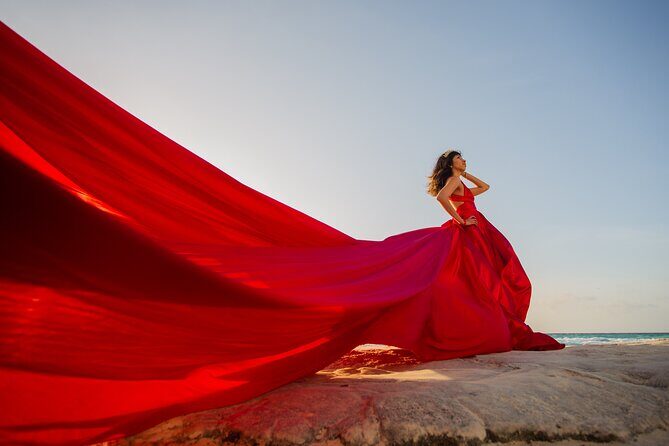 Flying dress photoshoot cancun - The Photographer and Crew Dynamic: Calm Direction Over Awkward Posing