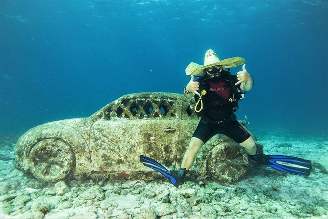For certified Divers Experience the Under Water Museum and the Manchones Reef - One trip, two underwater worlds near Isla Mujeres