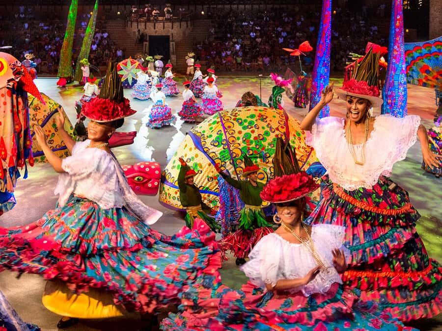From Cancun: Complete Combo to Xcaret Park! - Culture in motion: Papantla Flyers, pre-Hispanic dances, and the Mexico show