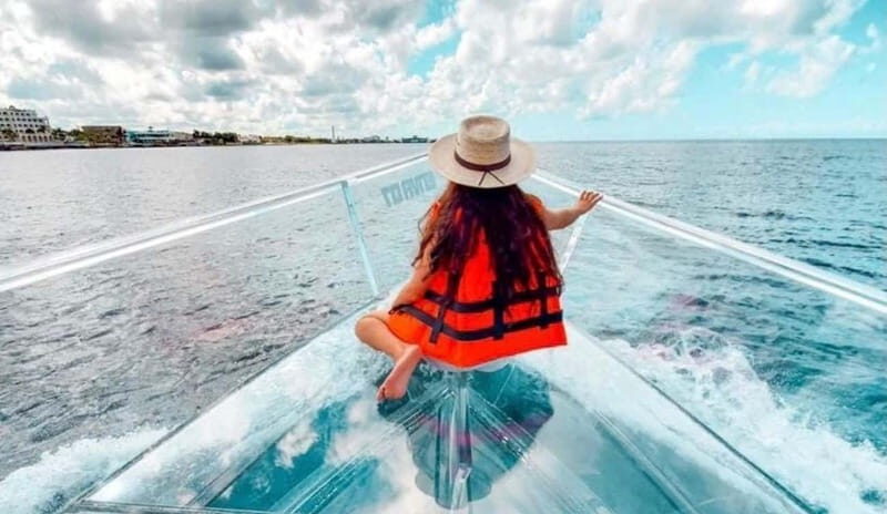 From Cancun: Glass Boat Sightseeing Trip - Nichupte Lagoon: Birds, Crocodiles, and Shallow-Water Energy