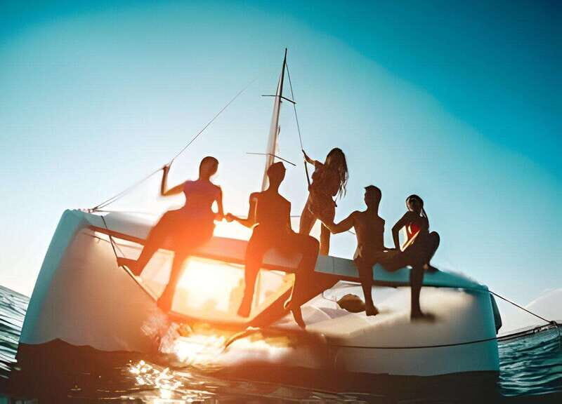 From Cancun: Isla Mujeres by Luxury Catamaran with Drinks - On-board atmosphere: music, animation team, and open bar