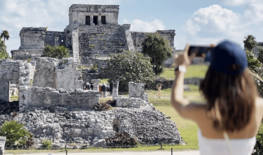 From Cancun: Tulum, Cenote and Turtle Swim Tour at Akumal - Akumal Beach turtle swim: what to expect from guided snorkeling