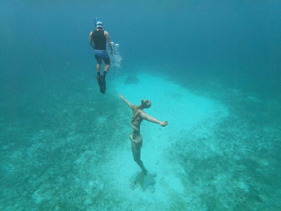 From Cozumel: Chankanaab Park Day pass with Open Bar & Lunch - Beach time under palapas: lounger comfort with rocky reality