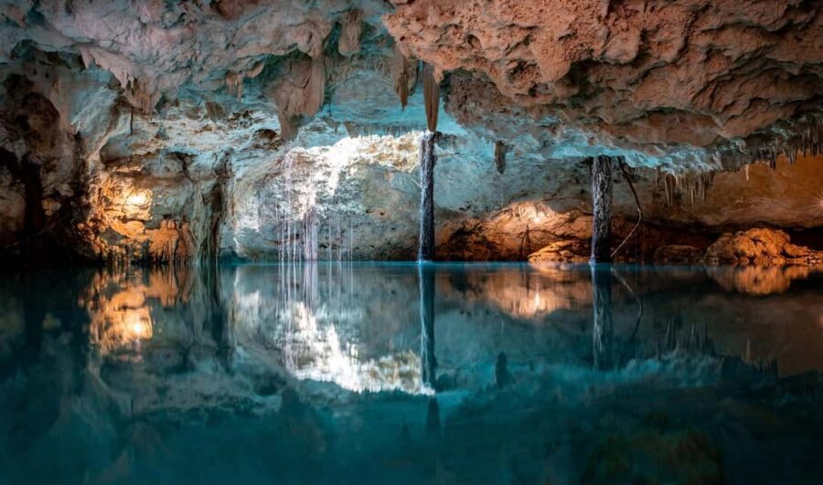 From Riviera : Kaan Luum with Cenotes & Lunch ECO - Cenote Mariposa swim: cool water, real Cenote time