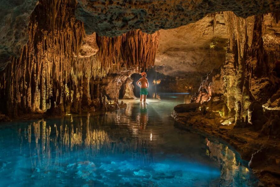 From Riviera Maya: Xplor Park Admission, Full Day - Underground river rafting: the cave-to-water feeling