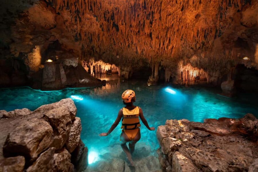 From Riviera Maya: Xplor Park Admission, Full Day - Gear up: helmets, life jackets, and a wet-day mindset